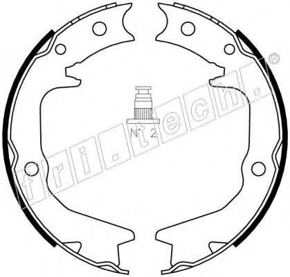 FRI.TECH. 1064177 Комплект гальмівних колодок, стоянкова гальмівна система