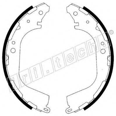 FRI.TECH. 1067183 Комплект гальмівних колодок