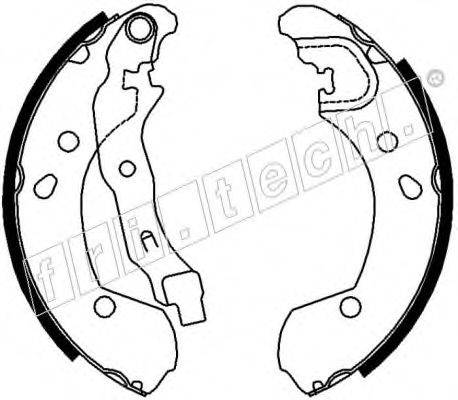 FRI.TECH. 1067192 Комплект гальмівних колодок