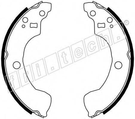 FRI.TECH. 1067195 Комплект гальмівних колодок