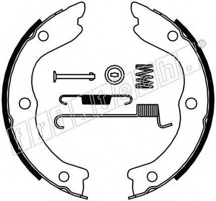 FRI.TECH. 1067196K Комплект гальмівних колодок, стоянкова гальмівна система