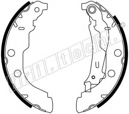 FRI.TECH. 1079189 Комплект гальмівних колодок
