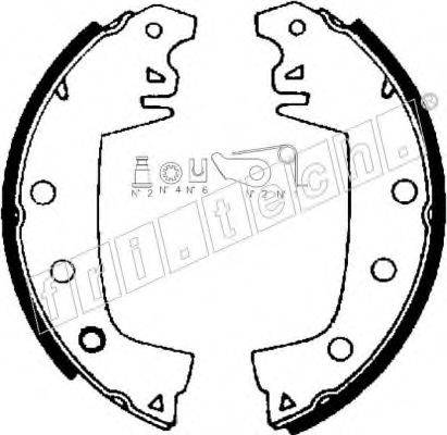 FRI.TECH. 1088203K Комплект гальмівних колодок