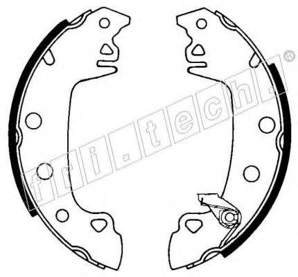 FRI.TECH. 1088204Y Комплект гальмівних колодок