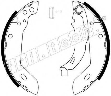 FRI.TECH. 1088212 Комплект гальмівних колодок