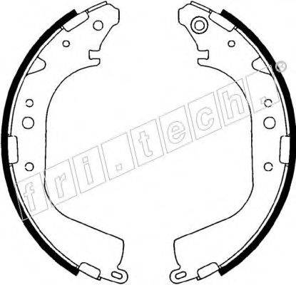 FRI.TECH. 1115268 Комплект гальмівних колодок
