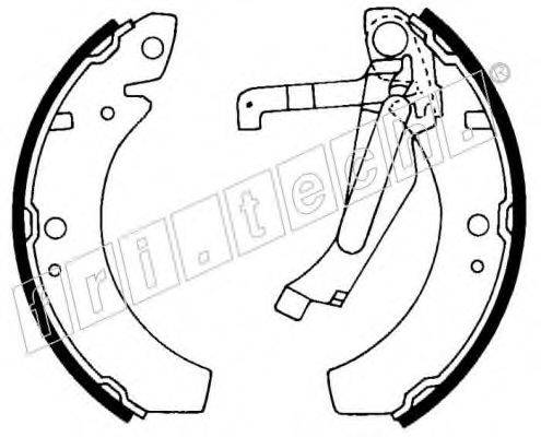 FRI.TECH. 1124270 Комплект гальмівних колодок