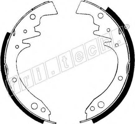 FRI.TECH. 1127268 Комплект гальмівних колодок
