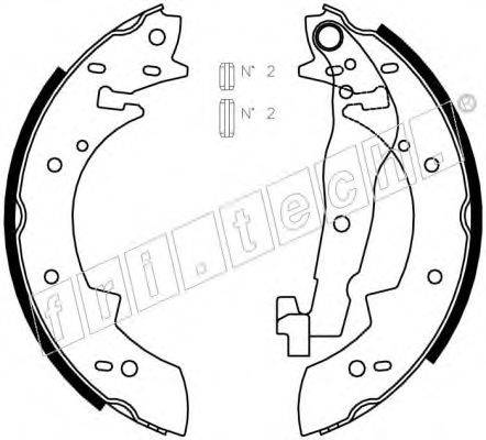 FRI.TECH. 1127269 Комплект гальмівних колодок