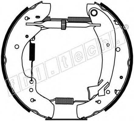 FRI.TECH. 16203 Комплект гальмівних колодок