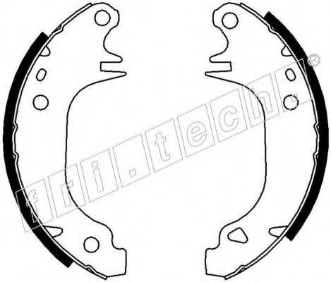 FRI.TECH. 17014 Комплект гальмівних колодок