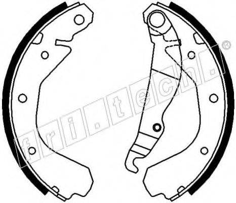 FRI.TECH. 17037 Комплект гальмівних колодок