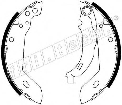 FRI.TECH. 17059 Комплект гальмівних колодок