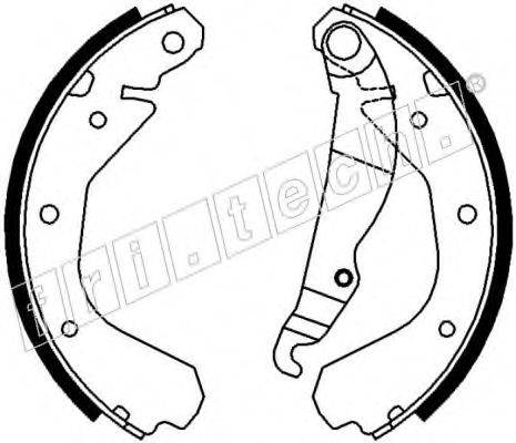 FRI.TECH. 17068 Комплект гальмівних колодок