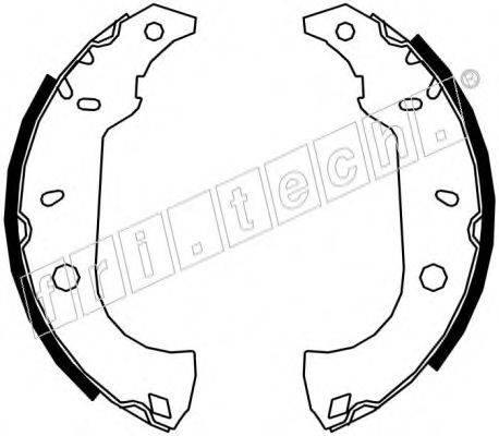 FRI.TECH. 17075 Комплект гальмівних колодок