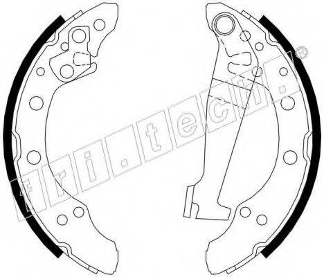 FRI.TECH. 17083 Комплект гальмівних колодок