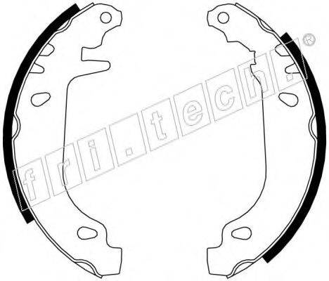 FRI.TECH. 17092 Комплект гальмівних колодок