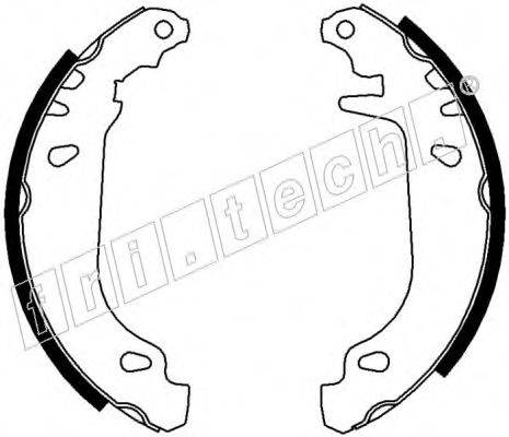 FRI.TECH. 17106 Комплект гальмівних колодок