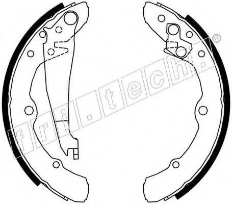 FRI.TECH. 17138 Комплект гальмівних колодок