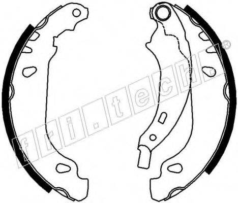 FRI.TECH. 17165 Комплект гальмівних колодок