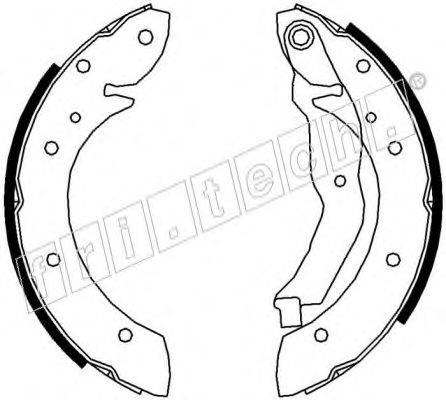 FRI.TECH. 17179 Комплект гальмівних колодок