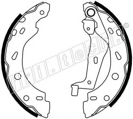 FRI.TECH. 17186 Комплект гальмівних колодок