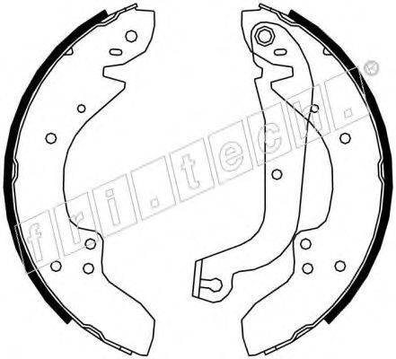 FRI.TECH. 17200 Комплект гальмівних колодок