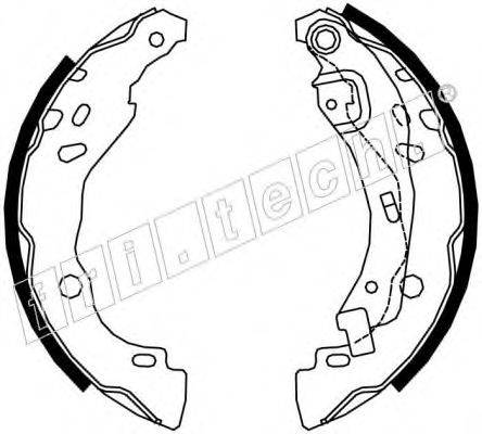 FRI.TECH. 17219 Комплект гальмівних колодок