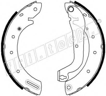 FRI.TECH. 17221 Комплект гальмівних колодок