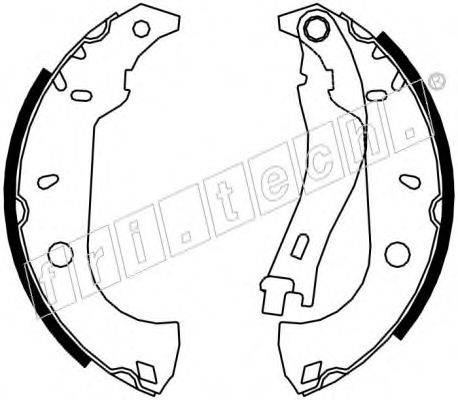 FRI.TECH. 17232 Комплект гальмівних колодок