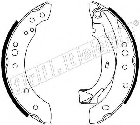 FRI.TECH. 17260 Комплект гальмівних колодок