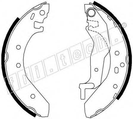 FRI.TECH. 17291 Комплект гальмівних колодок