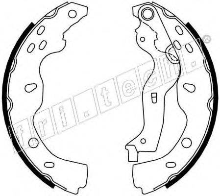 FRI.TECH. 17301 Комплект гальмівних колодок