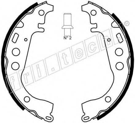 FRI.TECH. 17315 Комплект гальмівних колодок