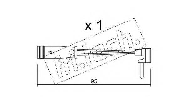 FRI.TECH. SU129 Сигналізатор, знос гальмівних колодок