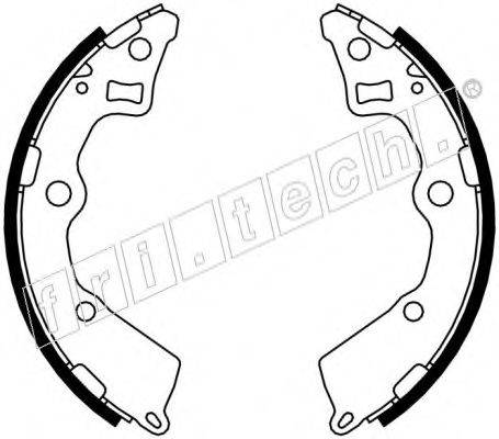 FRI.TECH. 1049164 Комплект гальмівних колодок