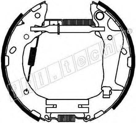 FRI.TECH. 16360 Комплект гальмівних колодок