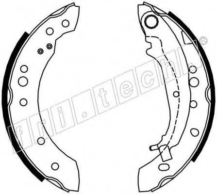 FRI.TECH. 17353 Комплект гальмівних колодок