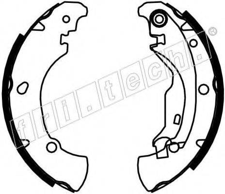 FRI.TECH. 17376 Комплект гальмівних колодок