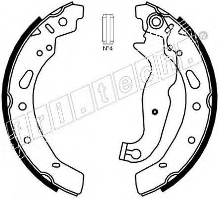 FRI.TECH. 1040161 Комплект гальмівних колодок