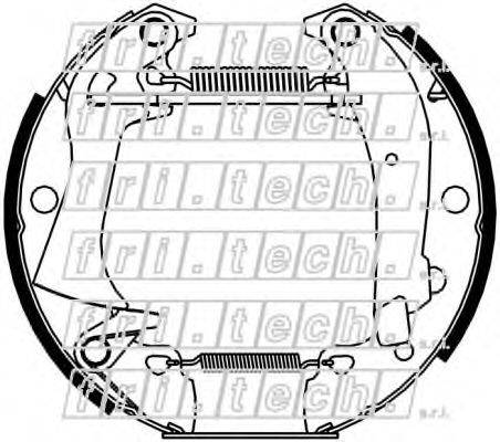 FRI.TECH. 16410 Комплект гальмівних колодок