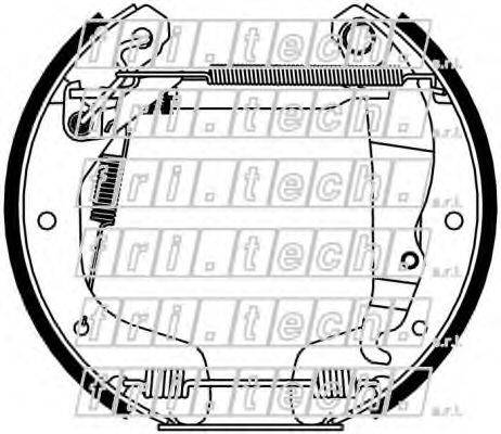 FRI.TECH. 16415 Комплект гальмівних колодок