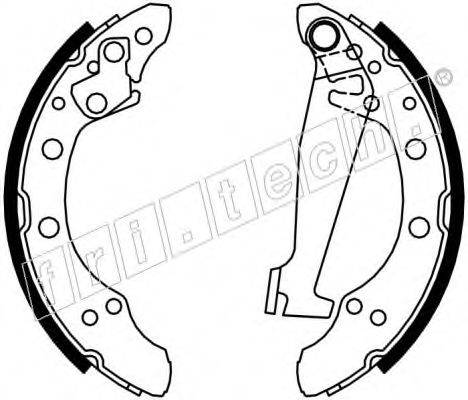 FRI.TECH. 17417 Комплект гальмівних колодок