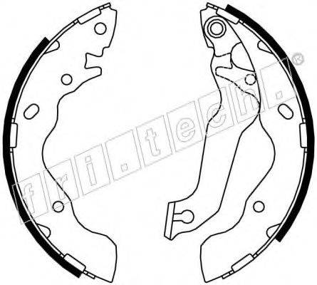 FRI.TECH. 17421 Комплект гальмівних колодок