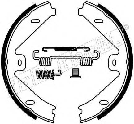 FRI.TECH. 1052137K Комплект гальмівних колодок, стоянкова гальмівна система