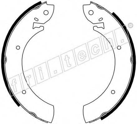 FRI.TECH. 17454 Комплект гальмівних колодок
