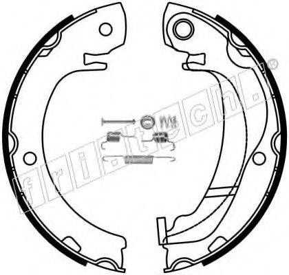 FRI.TECH. 1115325K Комплект гальмівних колодок, стоянкова гальмівна система