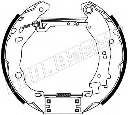 FRI.TECH. 16470 Комплект гальмівних колодок