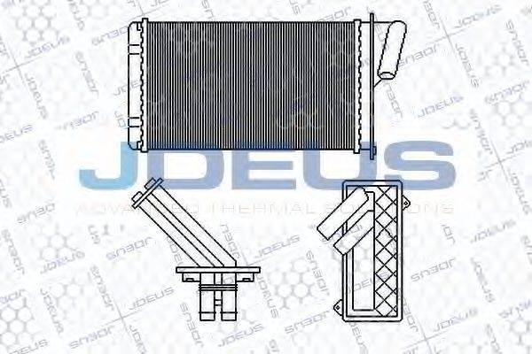 JDEUS 223B49 Теплообмінник, опалення салону