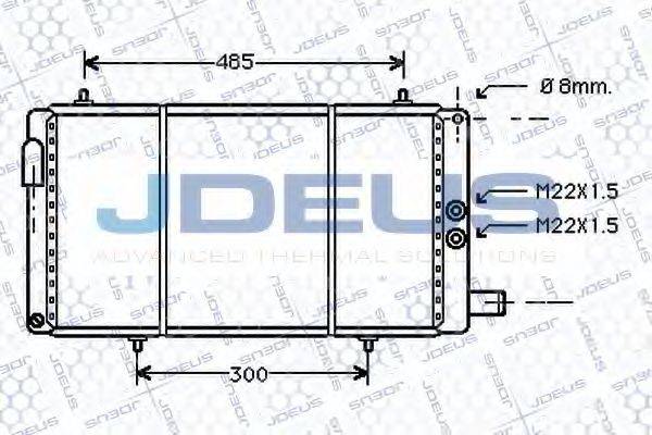 JDEUS 007E24 Радіатор, охолодження двигуна